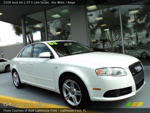 2008 Audi A4 2.0T S-Line Sedan in Ibis White