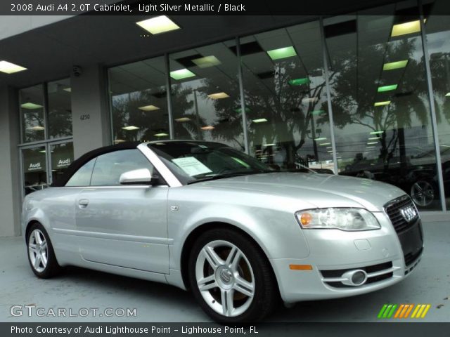 2008 Audi A4 2.0T Cabriolet in Light Silver Metallic