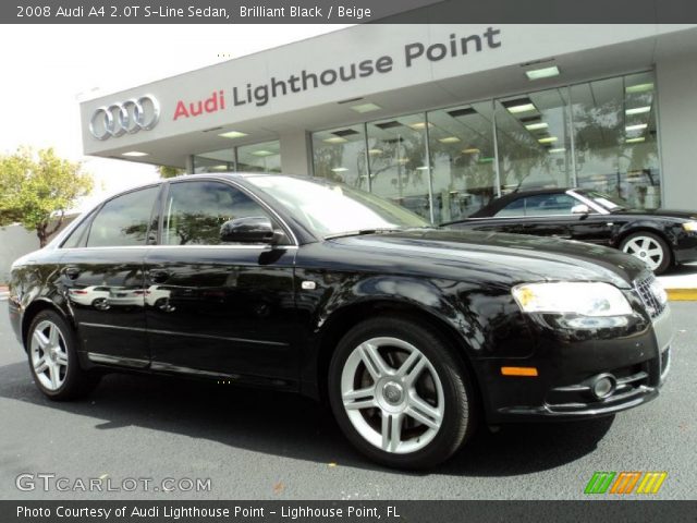 2008 Audi A4 2.0T S-Line Sedan in Brilliant Black