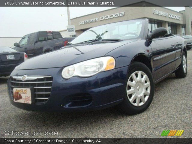 2005 Chrysler Sebring Convertible in Deep Blue Pearl