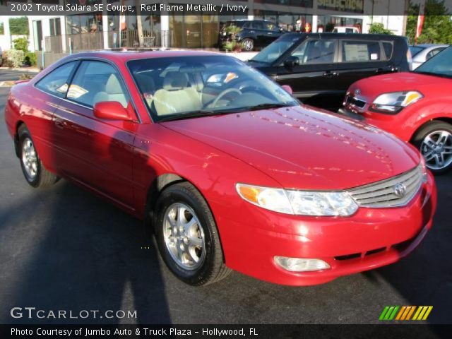 2002 Toyota Solara SE Coupe in Red Flame Metallic