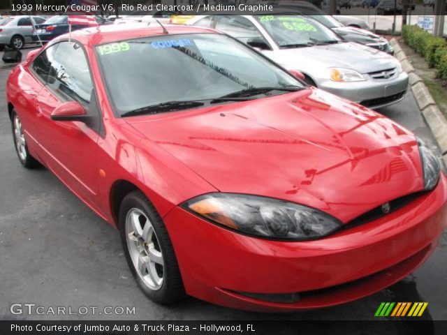1999 Mercury Cougar V6 in Rio Red Clearcoat