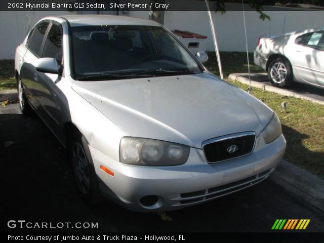 2002 Hyundai Elantra GLS Sedan in Silver Pewter