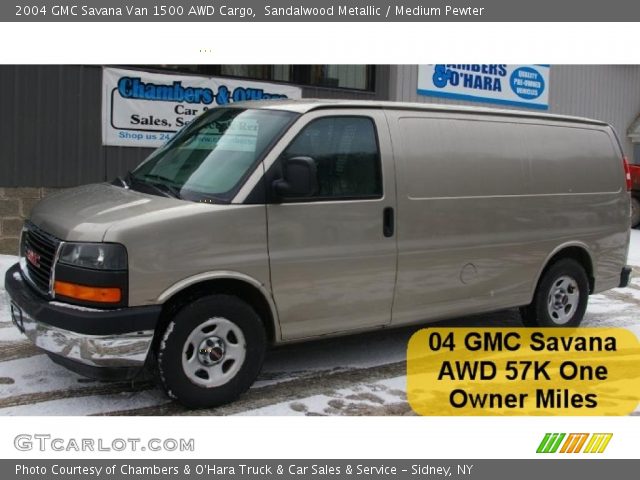 2004 GMC Savana Van 1500 AWD Cargo in Sandalwood Metallic