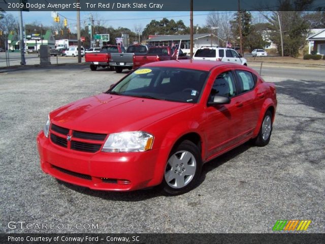 2009 Dodge Avenger SE in Tor Red