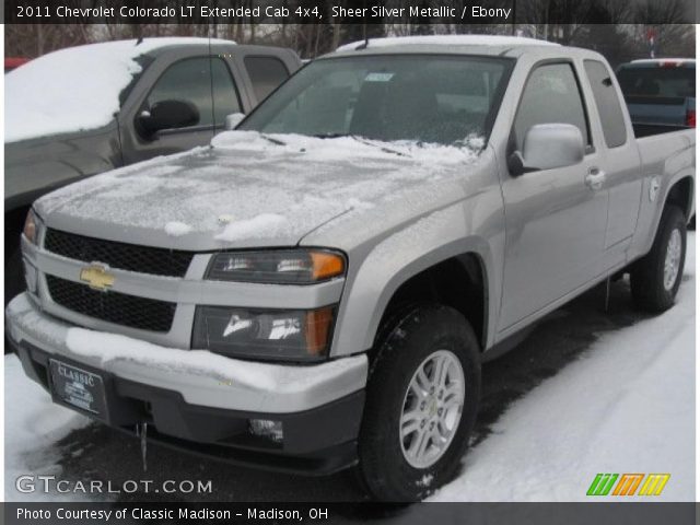 2011 Chevrolet Colorado LT Extended Cab 4x4 in Sheer Silver Metallic