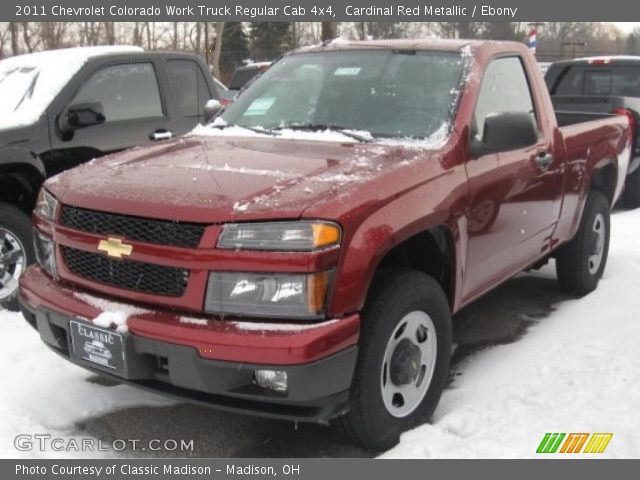 2011 Chevrolet Colorado Work Truck Regular Cab 4x4 in Cardinal Red Metallic