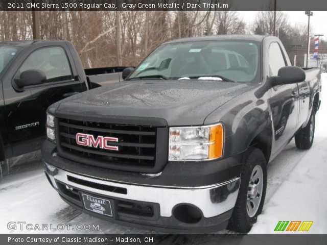 2011 GMC Sierra 1500 Regular Cab in Gray Green Metallic