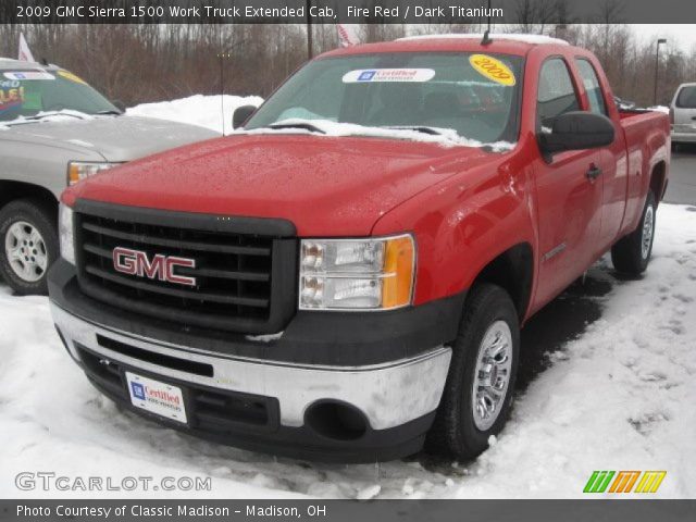 2009 GMC Sierra 1500 Work Truck Extended Cab in Fire Red