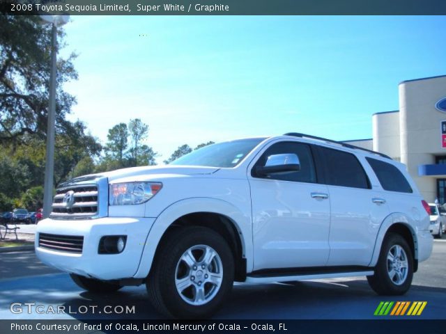 2008 Toyota Sequoia Limited in Super White
