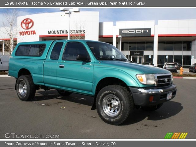 1998 Toyota Tacoma V6 Extended Cab 4x4 in Green Opal Pearl Metallic