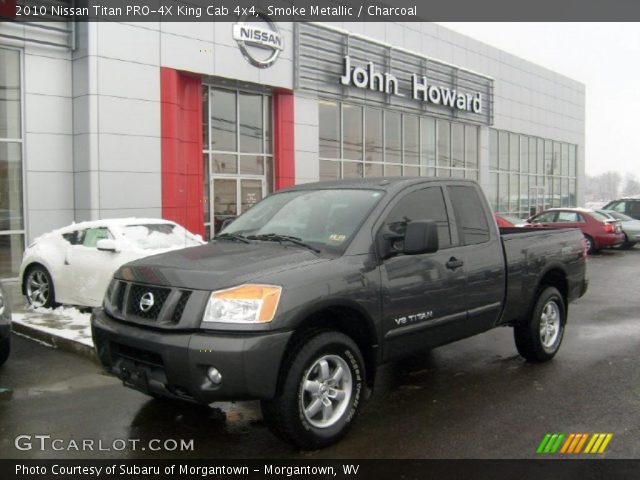 2010 Nissan Titan PRO-4X King Cab 4x4 in Smoke Metallic