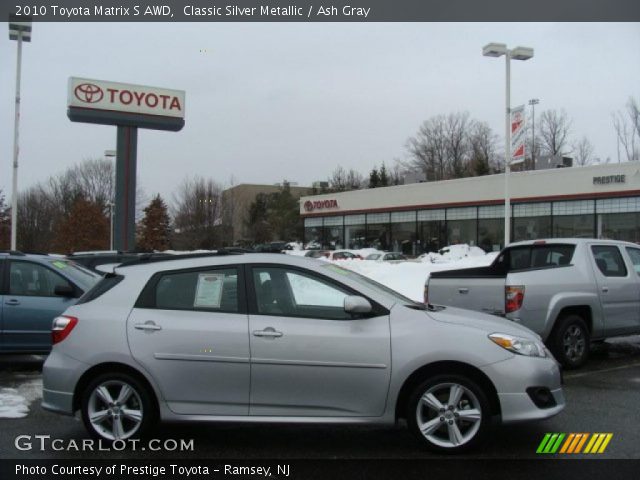 2010 Toyota Matrix S AWD in Classic Silver Metallic