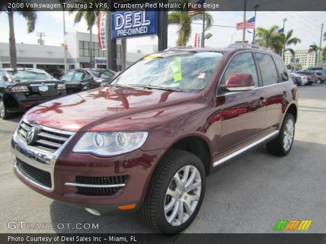 2008 Volkswagen Touareg 2 VR6 in Cranberry Red Metallic
