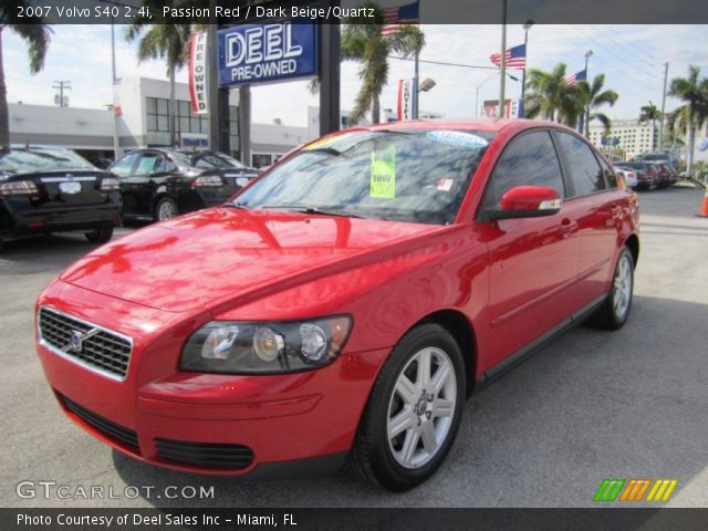 2007 Volvo S40 2.4i in Passion Red