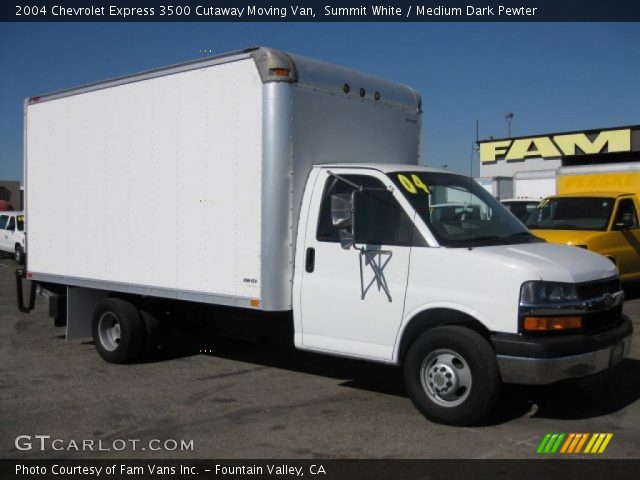 2004 Chevrolet Express 3500 Cutaway Moving Van in Summit White