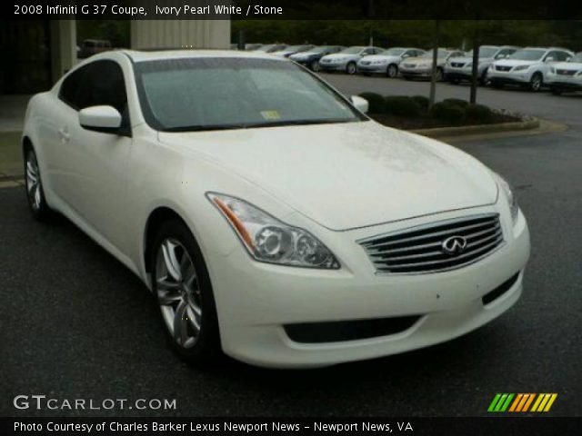 2008 Infiniti G 37 Coupe in Ivory Pearl White