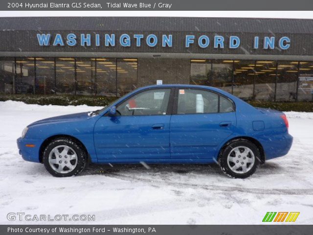 2004 Hyundai Elantra GLS Sedan in Tidal Wave Blue