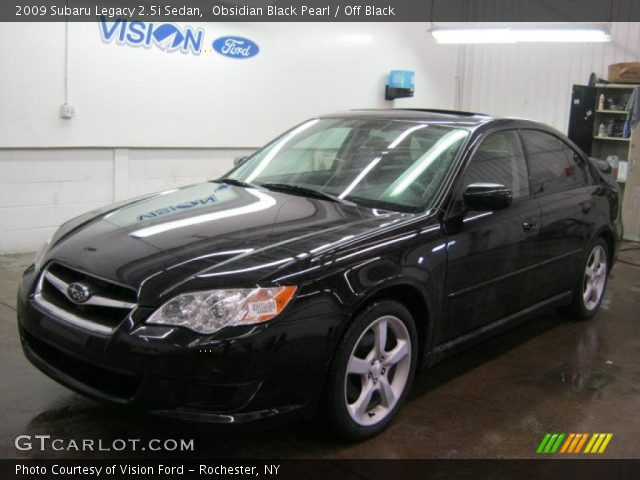 2009 Subaru Legacy 2.5i Sedan in Obsidian Black Pearl
