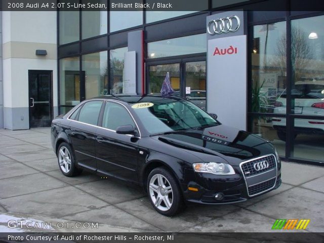 2008 Audi A4 2.0T S-Line Sedan in Brilliant Black