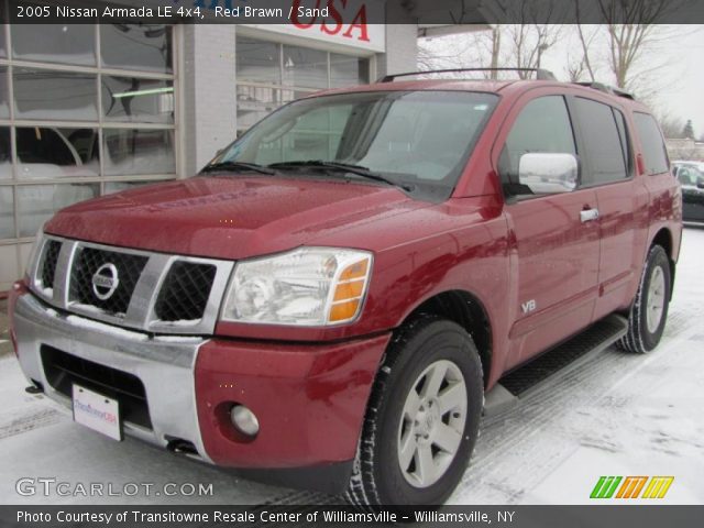 2005 Nissan Armada LE 4x4 in Red Brawn