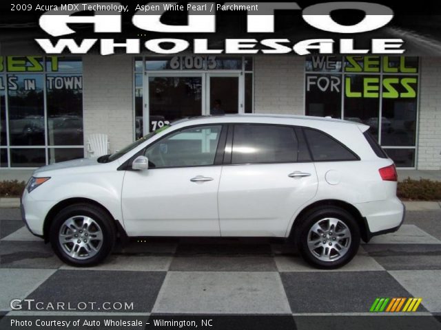2009 Acura MDX Technology in Aspen White Pearl