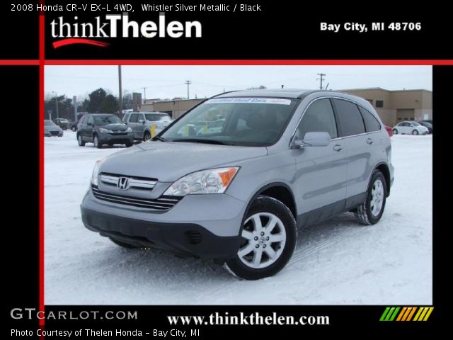 2008 Honda CR-V EX-L 4WD in Whistler Silver Metallic