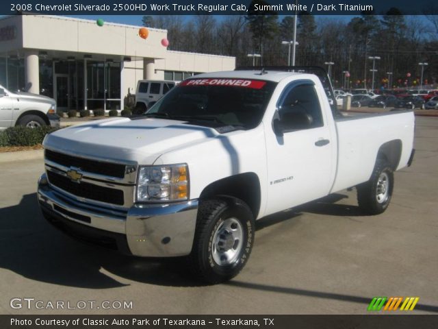 2008 Chevrolet Silverado 2500HD Work Truck Regular Cab in Summit White