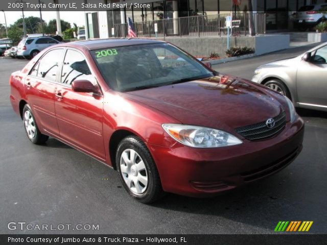 2003 Toyota Camry LE in Salsa Red Pearl