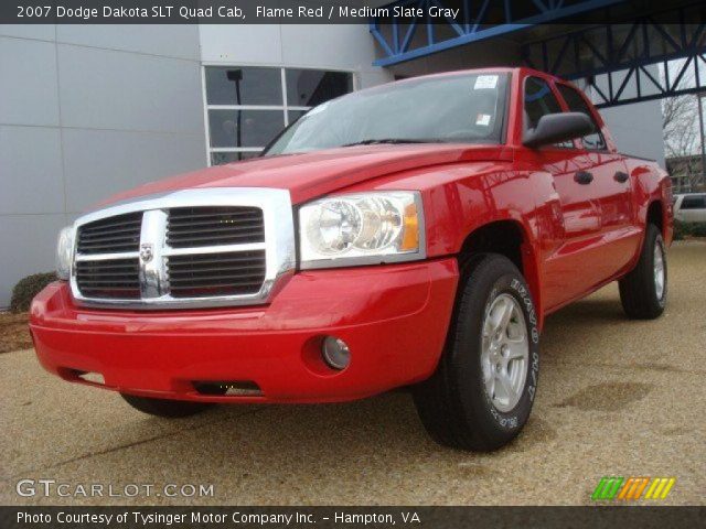 2007 Dodge Dakota SLT Quad Cab in Flame Red