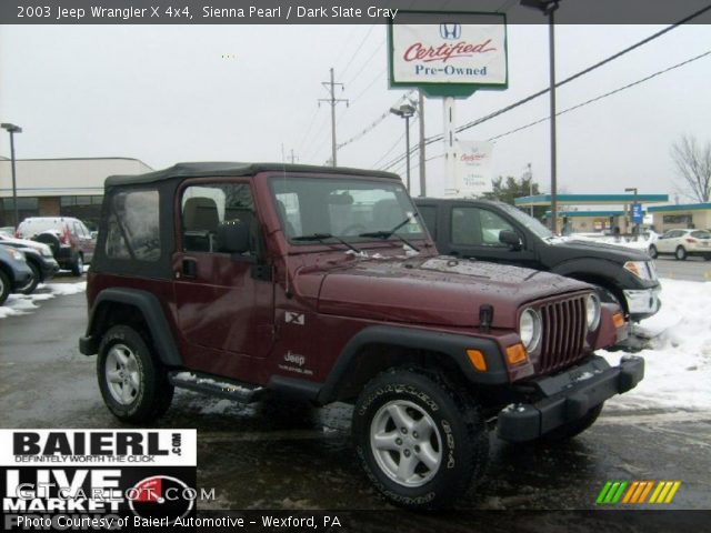 2003 Jeep Wrangler X 4x4 in Sienna Pearl