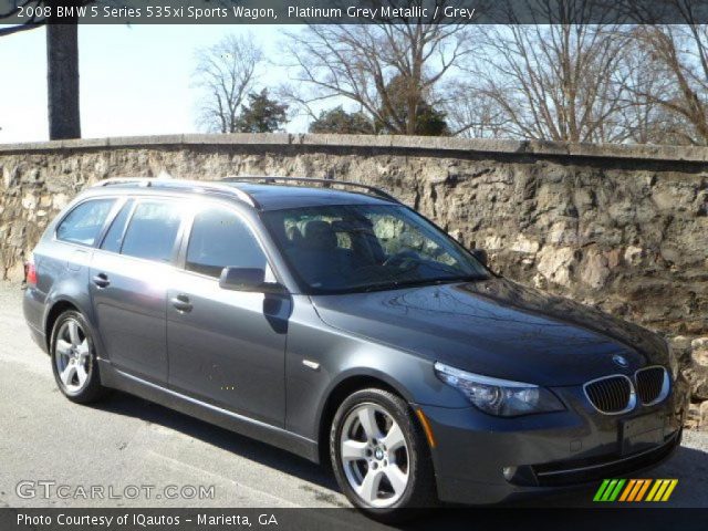 2008 BMW 5 Series 535xi Sports Wagon in Platinum Grey Metallic