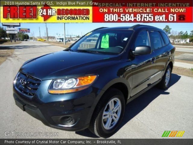 2010 Hyundai Santa Fe GLS in Indigo Blue Pearl