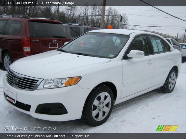 2010 Kia Optima LX in Clear White