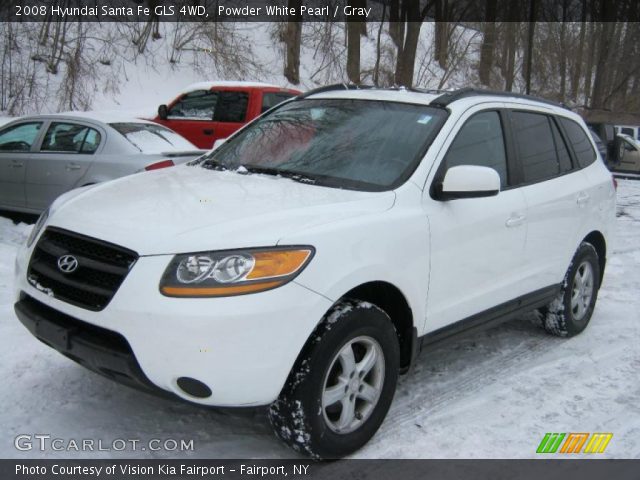 2008 Hyundai Santa Fe GLS 4WD in Powder White Pearl