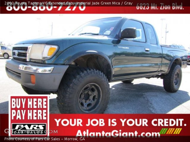 2000 Toyota Tacoma V6 Extended Cab in Imperial Jade Green Mica