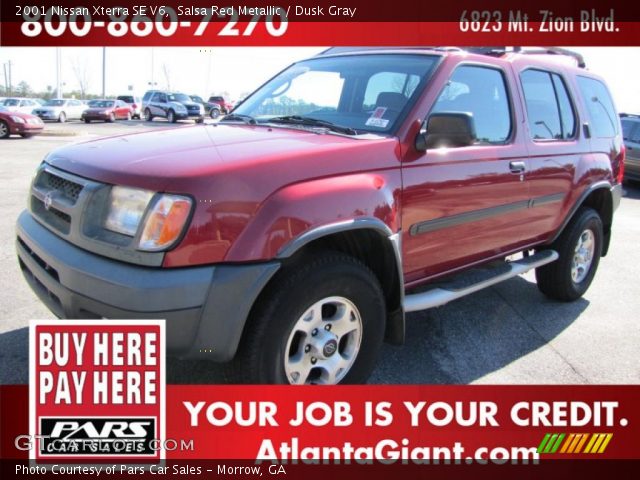 2001 Nissan Xterra SE V6 in Salsa Red Metallic