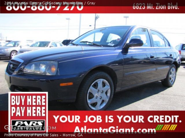 2004 Hyundai Elantra GLS Sedan in Moonlit Blue