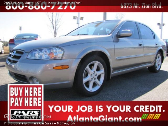 2003 Nissan Maxima SE in Polished Titanium