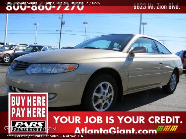 2002 Toyota Solara SE Coupe in Gold Dust Metallic