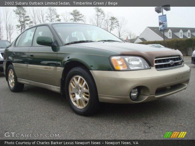 2002 Subaru Outback Limited Sedan in Timberline Green