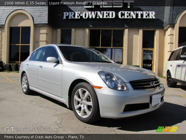 2006 Infiniti G 35 Sedan in Liquid Platinum Metallic
