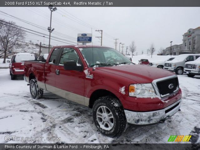 2008 Ford F150 XLT SuperCab 4x4 in Redfire Metallic