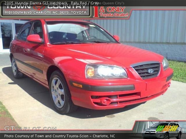 2005 Hyundai Elantra GLS Hatchback in Rally Red