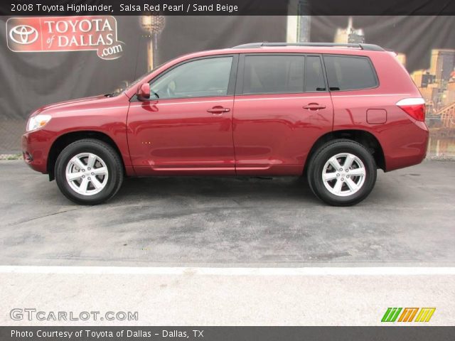 2008 Toyota Highlander  in Salsa Red Pearl