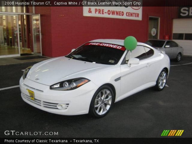 2008 Hyundai Tiburon GT in Captiva White