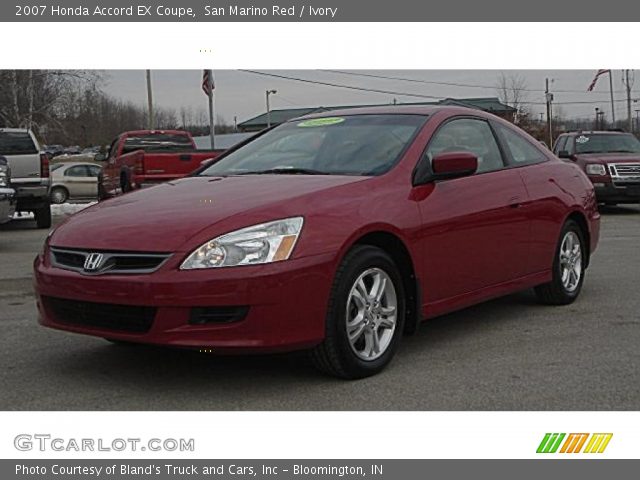 2007 Honda Accord EX Coupe in San Marino Red