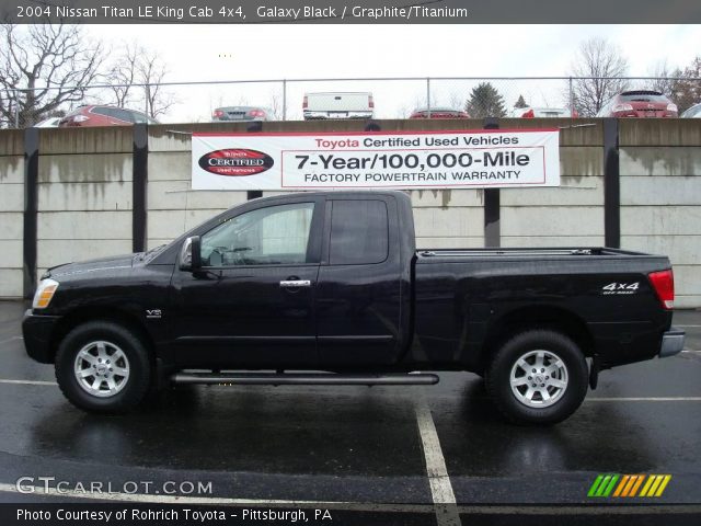 2004 Nissan Titan LE King Cab 4x4 in Galaxy Black