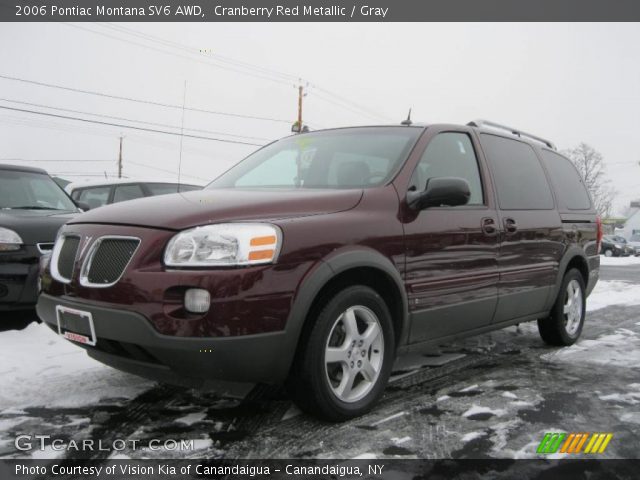 2006 Pontiac Montana SV6 AWD in Cranberry Red Metallic