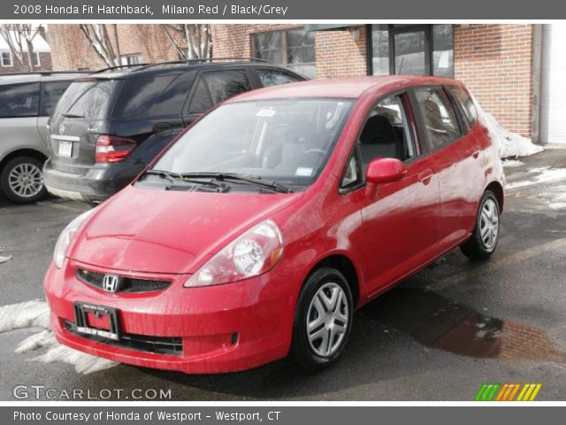 2008 Honda Fit Hatchback in Milano Red